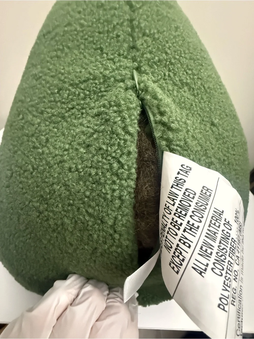 New Brentwood Originals Avocado Plush Throw Pillow Decorative Cushion Oeko-Tex